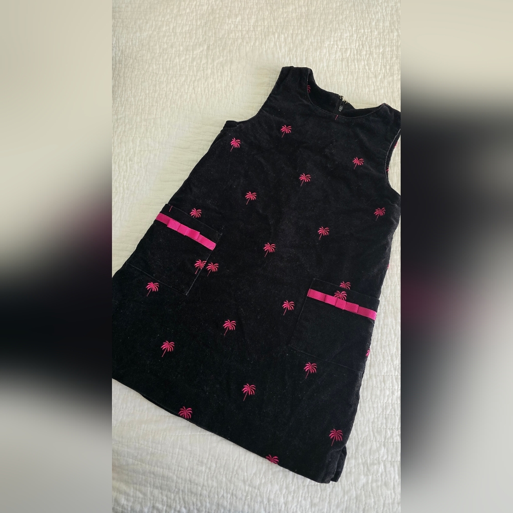 Lilly Pulitzer Girls Dress Size 5 Black velvet